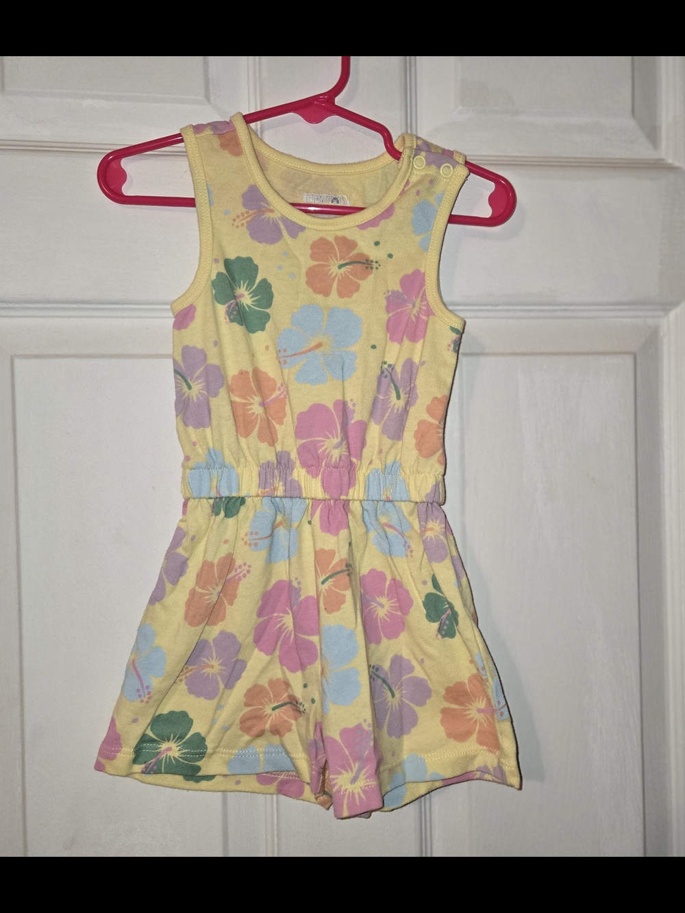 Garanimals Girls' Yellow Floral Romper - Summer Print SZ 2T